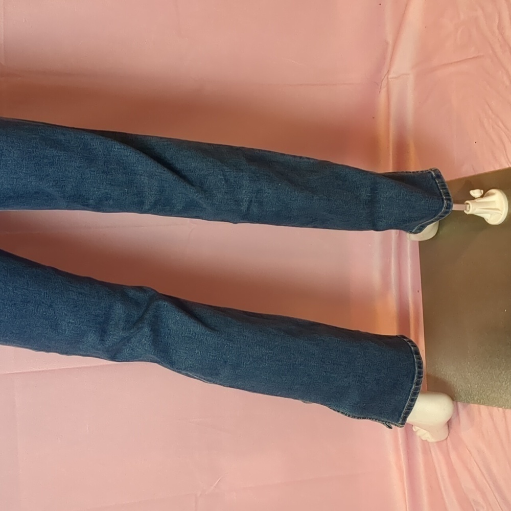 Fashion Nova Killing Em Softly Medium Blue Wash Side Split Jeans size 3 - Picture 6 of 10